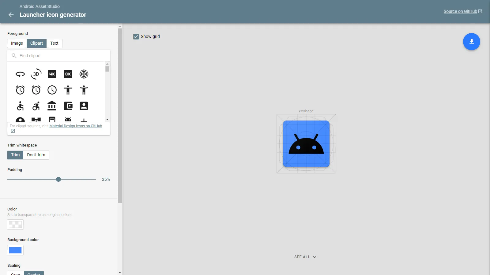 'Icon Generator Page'
