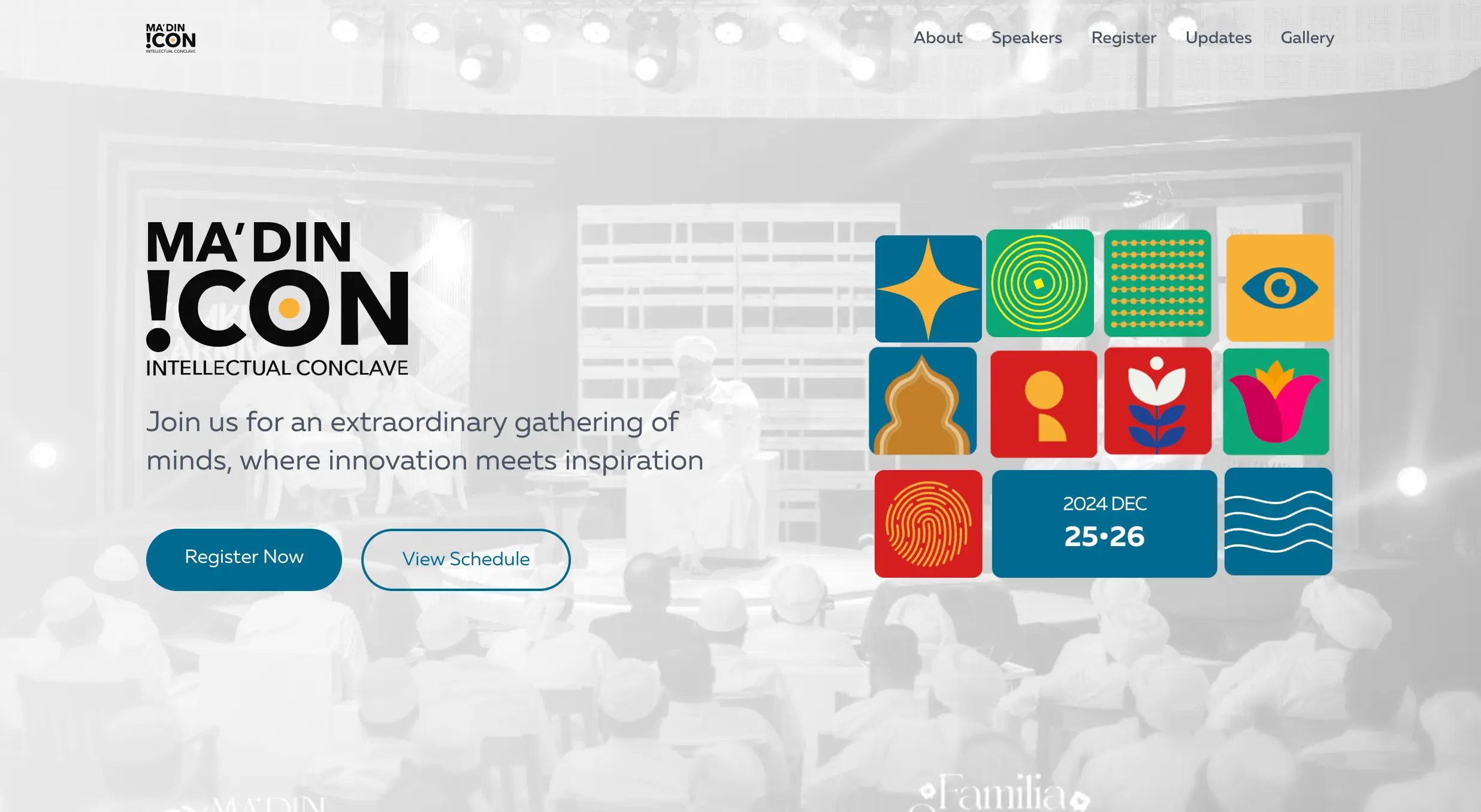 Screenshot of Ma'din !CON 2024 - Conference Website